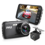 Pyle - CA-PLDVRCAM44 , On the Road , Rearview Backup Cameras - Dash Cams , Full HD 1080p DVR Dash Cam Kit - Dual Camera Car Video Recording System with Waterproof Backup Cam, 4.0’’ -inch Display