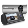 Pyle - PLDVRCAMG37 , On the Road , Rearview Backup Cameras - Dash Cams , DVR Dash Cam System - Dual Camera Car Video Recording System with GPS Navigation Logger, 2.7’’ -inch Display