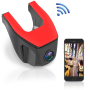 Pyle - pldvrwfi65 , On the Road , Rearview Backup Cameras - Dash Cams , Compact WiFi Dash Cam - 1080p HD Windshield Video Recording Camera with Smartphone App Control