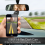Pyle - AZPLDVRWFI65 , On the Road , Rearview Backup Cameras - Dash Cams , Compact WiFi Dash Cam - 1080p HD Windshield Video Recording Camera with Smartphone App Control