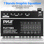 Pyle - PLE770BS , Sound and Recording , Equalizer - Crossover  , 7 Bands Graphic Equalizer with SUB Volume Adjustable for Subwoofer Channel