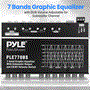 Pyle - PLE770BS.5 , Sound and Recording , Equalizer - Crossover  , 7 Bands Graphic Equalizer with SUB Volume Adjustable for Subwoofer Channel