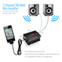 Pyle - PLIPA2 , Sound and Recording , Amplifiers - Receivers , 2-Channel 300 Watt Mini Amplifier with 30-Pin iPod Direct Input and AUX (3.5mm) Input Connectors