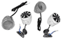 Pyle - AZPLMCA98 , On the Road , Motorcycle and Off-Road Speakers , 600 Watts Motorcycle/ATV/Snowmobile Mount 4 Channel Amplifier w/ Handlebar Mount Aluminum Die-cast Weatherproof Speakers w/MP3/Ipod Input, USB/SD Card Insertion and USB charger w/ FM Radio