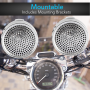 Pyle - PLMCS62 , On the Road , Motorcycle and Off-Road Speakers , 600 Watt 2.25" Speaker Pair with Dual Handle-Bar Mounts  - Weatherproof, Aluminum Die-Cast Cabinets & Motorcycles, ATVs & Snowmobile Mountable