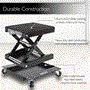 Pyle - plmotjc11 , Musical Instruments , Mounts - Stands - Holders , Sound and Recording , Mounts - Stands - Holders , Motorcyle Lift Jack & Dolly - Motorcycle Scissor Lift Hoist Stand with Rolling Caster Wheels