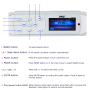 Pyle - UPLMR15BW , Marine and Waterproof , Headunits - Stereo Receivers , Universal Bluetooth Marine Stereo Radio Receiver, Water-Resistant/Weatherproof, 3’’ Color LCD Display, MP3/USB Reader, AM/FM Radio, Weatherband Radio