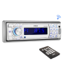 Pyle - PLMR17BTS , Marine and Waterproof , Headunits - Stereo Receivers , Bluetooth Stereo Radio Headunit Receiver, Wireless Streaming & Hands-Free Call Answering, Aux (3.5mm) MP3 Input, USB Flash & SD Card Readers, Remote Control, Single DIN (Silver)