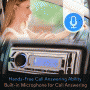 Pyle - PLMR21BT , Marine and Waterproof , Headunits - Stereo Receivers , Bluetooth Stereo Radio In-Dash Console Headunit Receiver, USB/SD/MP3 Playback, Aux (3.5mm) Input, AM/FM Radio, Single DIN, Remote Control