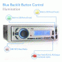 Pyle - PLMR21BT , Marine and Waterproof , Headunits - Stereo Receivers , Bluetooth Stereo Radio In-Dash Console Headunit Receiver, USB/SD/MP3 Playback, Aux (3.5mm) Input, AM/FM Radio, Single DIN, Remote Control