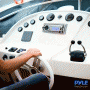 Pyle - PLMR21BT , Marine and Waterproof , Headunits - Stereo Receivers , Bluetooth Stereo Radio In-Dash Console Headunit Receiver, USB/SD/MP3 Playback, Aux (3.5mm) Input, AM/FM Radio, Single DIN, Remote Control