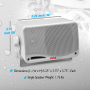 Pyle - PLMR23WBT , Marine and Waterproof , Home Speakers , Home and Office , Home Speakers , Sound and Recording , Home Speakers , 3.5” Waterproof Bluetooth Speakers, 3-Way Marine Grade Speaker System, 200 Watt (for Mobile/Vehicle)