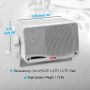 Pyle - UPLMR23WBT , Marine and Waterproof , Home Speakers , Home and Office , Home Speakers , Sound and Recording , Home Speakers , 3.5” Waterproof Bluetooth Speakers, 3-Way Marine Grade Speaker System, 200 Watt (for Mobile/Vehicle)