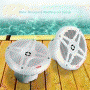 Pyle - PLMR652W , On the Road , Vehicle Speakers , Dual 6.5’’ Water-Resistant Marine Speakers, 2-Way Coaxial Full Range Speakers (600 Watt)