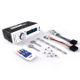 Pyle - PLMR88W , Marine and Waterproof , Headunits - Stereo Receivers , Stereo Radio Headunit Receiver, Aux (3.5mm) MP3 Input, USB Flash & SD Card Readers, Remote Control, Single DIN (White)