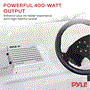 Pyle - PLMRA400 , On the Road , Vehicle Amplifiers , Elite Series Waterproof Amplifier - 400 Watt 4-Channel Amp System, Dual MOSFET Power Supply