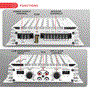 Pyle - PLMRA402 , On the Road , Vehicle Amplifiers , Elite Series Waterproof Amplifier - 400 Watt 4-Channel Amp System, Dual MOSFET Power Supply