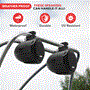 Pyle - PLMRB85 , On the Road , Vehicle Speakers , Dual Marine Wakeboard Water Resistant Speakers, 8-Inch 300 Watt Tower Speakers, Black