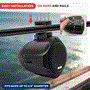 Pyle - PLMRB85 , On the Road , Vehicle Speakers , Dual Marine Wakeboard Water Resistant Speakers, 8-Inch 300 Watt Tower Speakers, Black