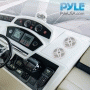 Pyle - PLMRBT65W , On the Road , Vehicle Speakers , Dual 6.5’’ Water-Resistant Bluetooth Marine Speakers, 2-Way Coaxial Full Range Amplified Speaker System (600 Watt)