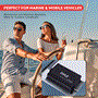 Pyle - PLMRC200X4 , On the Road , Vehicle Amplifiers , 4-Channel Waterproof Rated Marine Amplifier - Pre-Amp RCA Out to Any OEM/Factory-Made Mono-Block/Full-Range Amplifier (600 Watt MAX)