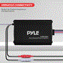 Pyle - PLMRC200X4 , On the Road , Vehicle Amplifiers , 4-Channel Waterproof Rated Marine Amplifier - Pre-Amp RCA Out to Any OEM/Factory-Made Mono-Block/Full-Range Amplifier (600 Watt MAX)