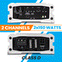 Pyle - PLMRC300X2 , Sound and Recording , Amplifiers - Receivers , 2-Channel Weather-Resistant Audio Amplifier System - Class D Compact Designed Suit for Car, ATV, UTV, 4X4, Jeep, Motorcycle and Marine, and any other Weather Resistant Application