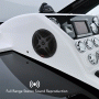 Pyle - PLMRF65SB , On the Road , Vehicle Speakers , Dual 6.5’’ Water-Resistant Marine Speakers with Wireless RF Streaming Support (Supplemental Speakers for Pyle Model: 