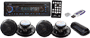 Pyle - PLMRKIT109 , On the Road , Headunits - Stereo Receivers , Complete Marine Water Proof 4 Speaker USB/Mp3/Combo 6.5