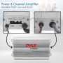 Pyle - PLMRKT4A , Marine and Waterproof , Amplifier & Speaker Kits , 4 Channel Waterproof MP3/ iPod Amplified 6.5