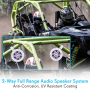 Pyle - PLMRLEWB46W , On the Road , Vehicle Speakers , Waterproof Rated Marine Tower Speakers - Wakeboard Subwoofer Speaker System with Built-in LED Lights (4’