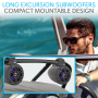 Pyle - UPLMRLEWB47BB , On the Road , Vehicle Speakers , Waterproof Rated Bluetooth Marine Tower Speakers - Wakeboard Subwoofer Speaker System with Wireless Music Streaming & LED Lights (4’