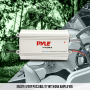 Pyle - UPLMRMB4CW , Marine and Waterproof , Vehicle Amplifiers , Bluetooth Marine Amplifier Kit, 4-Ch. Waterproof Audio Power Amp System