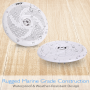 Pyle - UPLMRS6W , On the Road , Vehicle Speakers , Waterproof Rated Marine Speakers, Low-Profile Slim Style Speaker Pair, 6.5