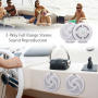 Pyle - UPLMRS6W , On the Road , Vehicle Speakers , Waterproof Rated Marine Speakers, Low-Profile Slim Style Speaker Pair, 6.5