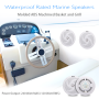 Pyle - UPLMRS6W , On the Road , Vehicle Speakers , Waterproof Rated Marine Speakers, Low-Profile Slim Style Speaker Pair, 6.5