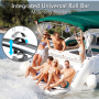Pyle - plmrwb60l , On the Road , Vehicle Speakers , Waterproof Rated Marine Tower Speakers - Wakeboard Subwoofer Speaker System with Built-in LED Lights, Stainless Steel, 6.5