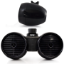 Pyle - PLMRWB652LEB , On the Road , Vehicle Speakers , Dual Marine Tower Speakers, Wakeboard Water Resistant Sound System, Built-in Programmable Multi-Color LED Lights, 6.5