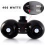 Pyle - PLMRWB652LEB , On the Road , Vehicle Speakers , Dual Marine Tower Speakers, Wakeboard Water Resistant Sound System, Built-in Programmable Multi-Color LED Lights, 6.5