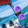 Pyle - PLMRWB852LES , On the Road , Vehicle Speakers , Dual Marine Tower Speakers, Wakeboard Water Resistant Sound System, Built-in Programmable Multi-Color LED Lights, 600 Watt 8