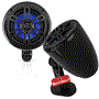 Pyle - PLMRWK49BK.5 , On the Road , Motorcycle and Off-Road Speakers , 4’’ Waterproof Rated Off-Road Speakers - 2-Way Marine Box Speaker System (Black)