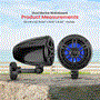 Pyle - PLMRWK49BK.5 , On the Road , Motorcycle and Off-Road Speakers , 4’’ Waterproof Rated Off-Road Speakers - 2-Way Marine Box Speaker System (Black)
