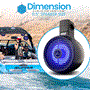 Pyle - PLMRWKBT65BK.5 , On the Road , Motorcycle and Off-Road Speakers , 6.5" Marine Wakeboard Water Resistant Bluetooth Speaker - Single 2-Way Mini Box Speaker System with Built-in LED Lights, Black