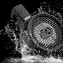 Pyle - PLMRWKBT65BK.5 , On the Road , Motorcycle and Off-Road Speakers , 6.5" Marine Wakeboard Water Resistant Bluetooth Speaker - Single 2-Way Mini Box Speaker System with Built-in LED Lights, Black