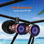 Pyle - PLMRWKBT82BK.5 , On the Road , Motorcycle and Off-Road Speakers , 8" Marine Wakeboard Water Resistant Bluetooth Speaker - Dual 2-Way Mini Box Speaker System with Built-in LED Lights, Black