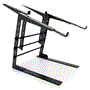 Pyle - PLPTS38.6 , Musical Instruments , Mounts - Stands - Holders , Sound and Recording , Mounts - Stands - Holders , Universal Dual Device Laptop Stand - Sound Equipment DJ Mixing Workstation