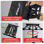 Pyle - PLPTS55 , Musical Instruments , Mounts - Stands - Holders , Sound and Recording , Mounts - Stands - Holders , Universal Foldable DJ Laptop Stand - Professional Portable Telescoping Height Stand with Second Accessory Tray, Handy Carrying Bag Included