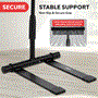 Pyle - PLPTS55 , Musical Instruments , Mounts - Stands - Holders , Sound and Recording , Mounts - Stands - Holders , Universal Foldable DJ Laptop Stand - Professional Portable Telescoping Height Stand with Second Accessory Tray, Handy Carrying Bag Included