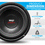 Pyle - PLPW6D , On the Road , Vehicle Subwoofers , 6.5