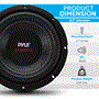 Pyle - PLPW8D , On the Road , Vehicle Subwoofers , 8